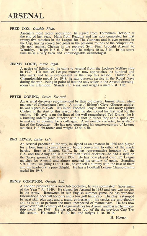 1950 FA CUP FINAL PROGRAMME - Inside-5