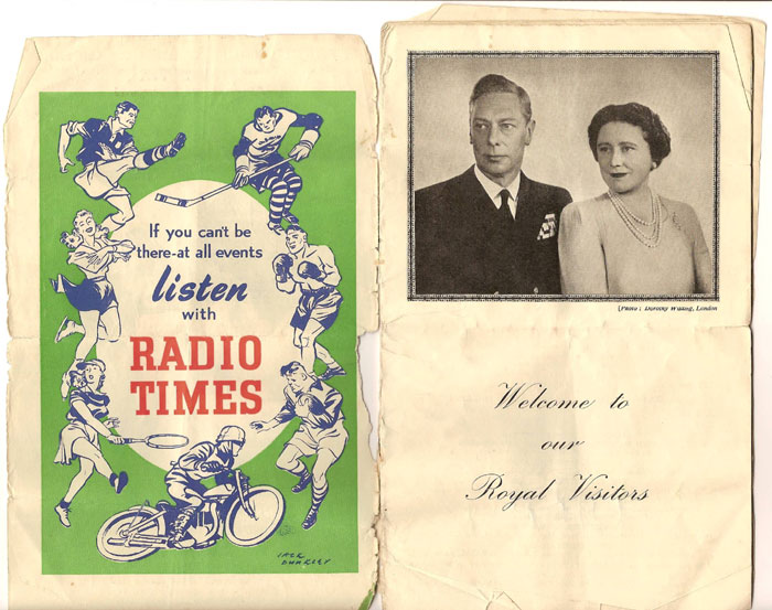 1950 FA CUP FINAL PROGRAMME - Inside