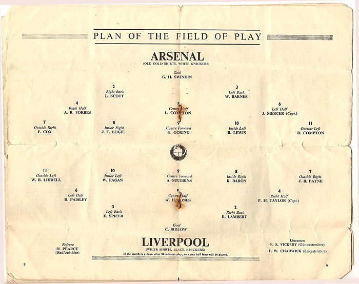 1950 FA CUP FINAL PROGRAMME - Inside-6