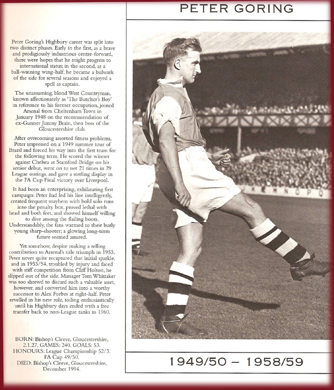 EXTRACT FROM THE HAMLYN ARSENAL PLAYER BY PLAYER BOOK