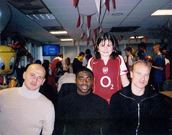 Fiona with Pascal, Kolo & Denis