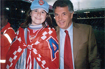 Fiona with David Dein