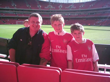 The wonderful Morris Family - Arsenal v Villa