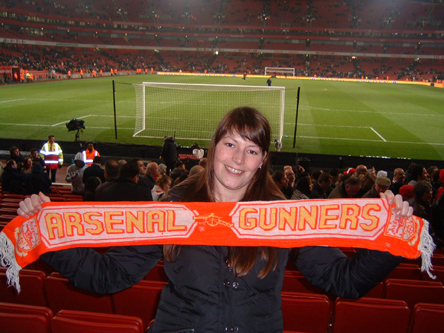 Dutch Member Wilmine Visits the Emirates - Middlesbro (H) - March 2008